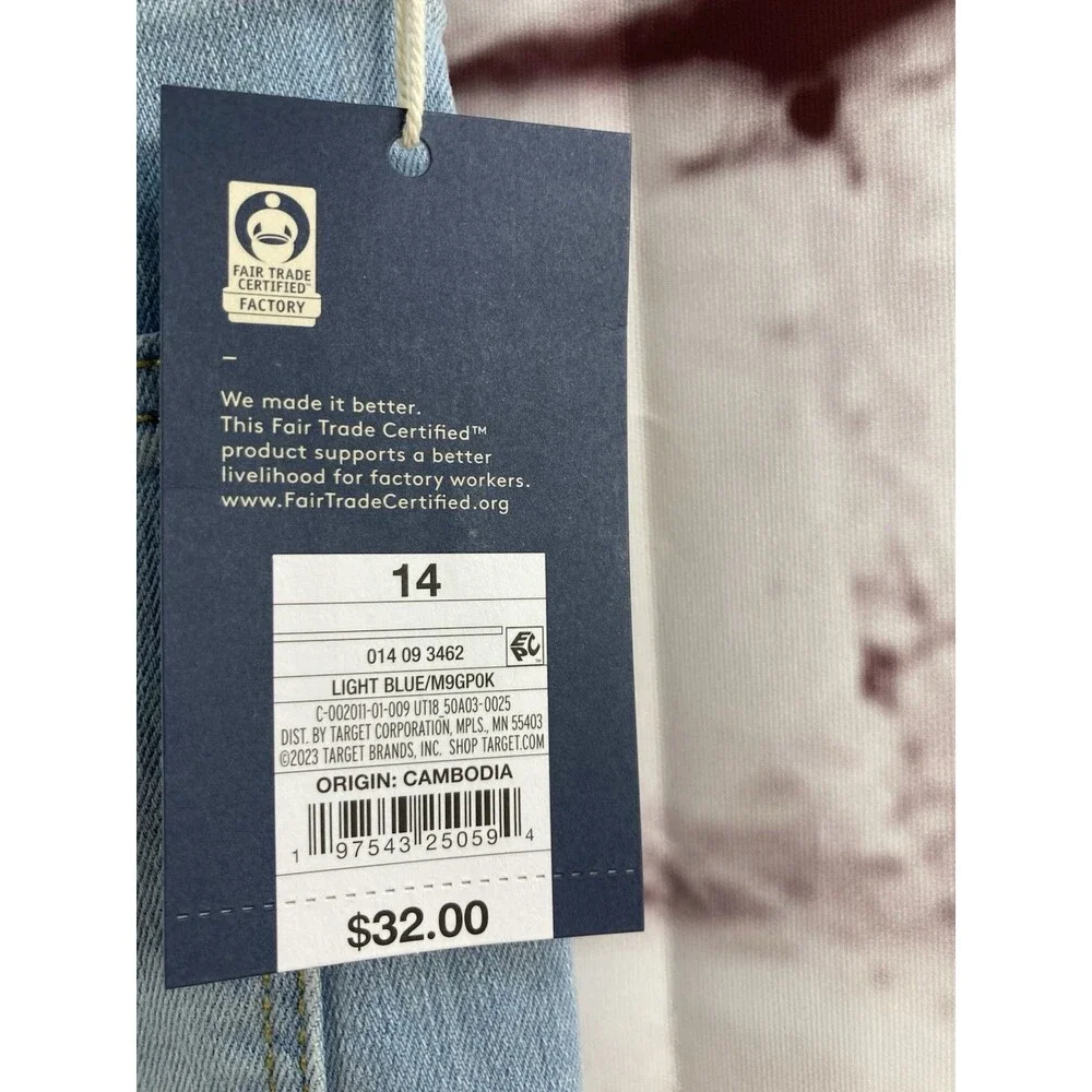 Universal Thread Jeans Womens 14 Short High Rise Skinny Light Wash Stretch NWT